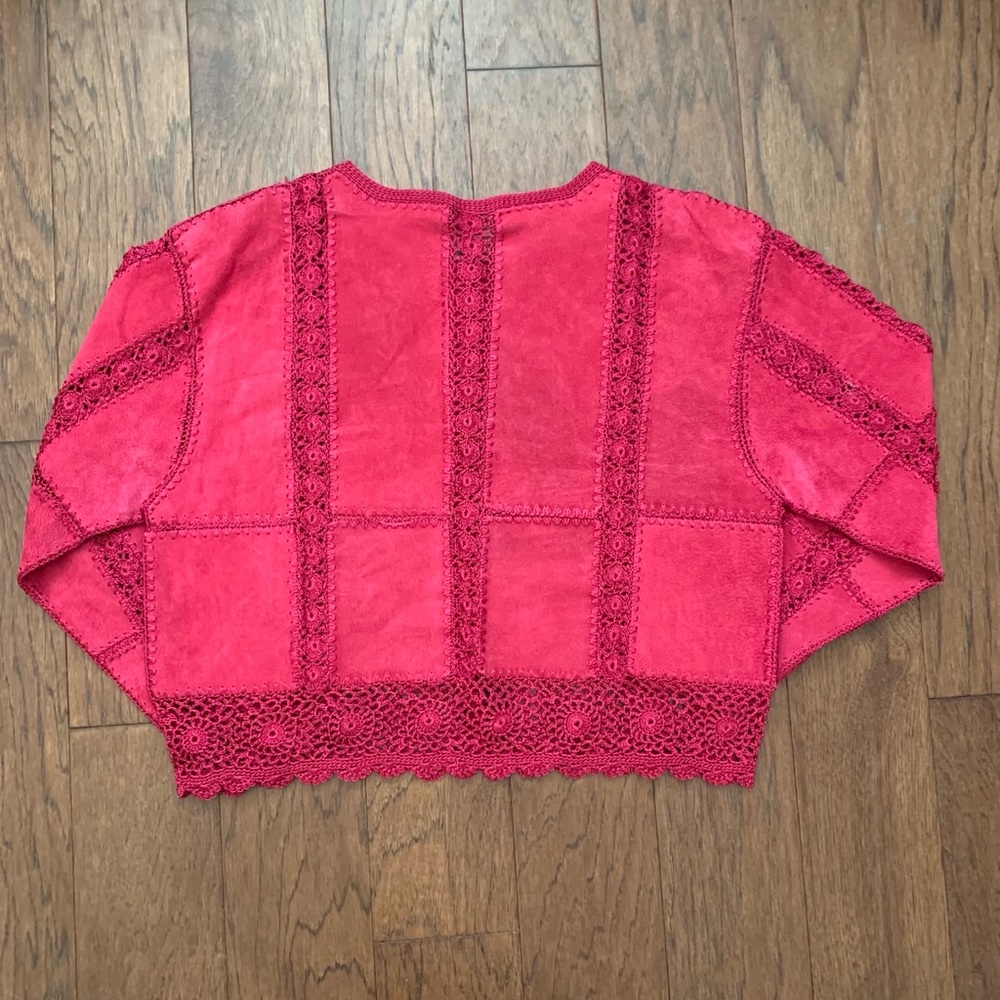 Smh Boutique Leather Patchwork Jacket - image 7